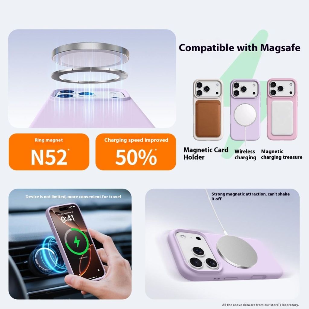 iPhone 18 Pro/17 Pro Deksel MagSafe - Svart