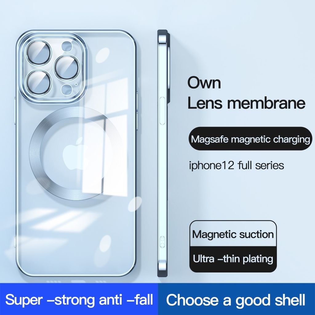 iPhone 12 Pro Max TPU Cover med MagSafe - Sort