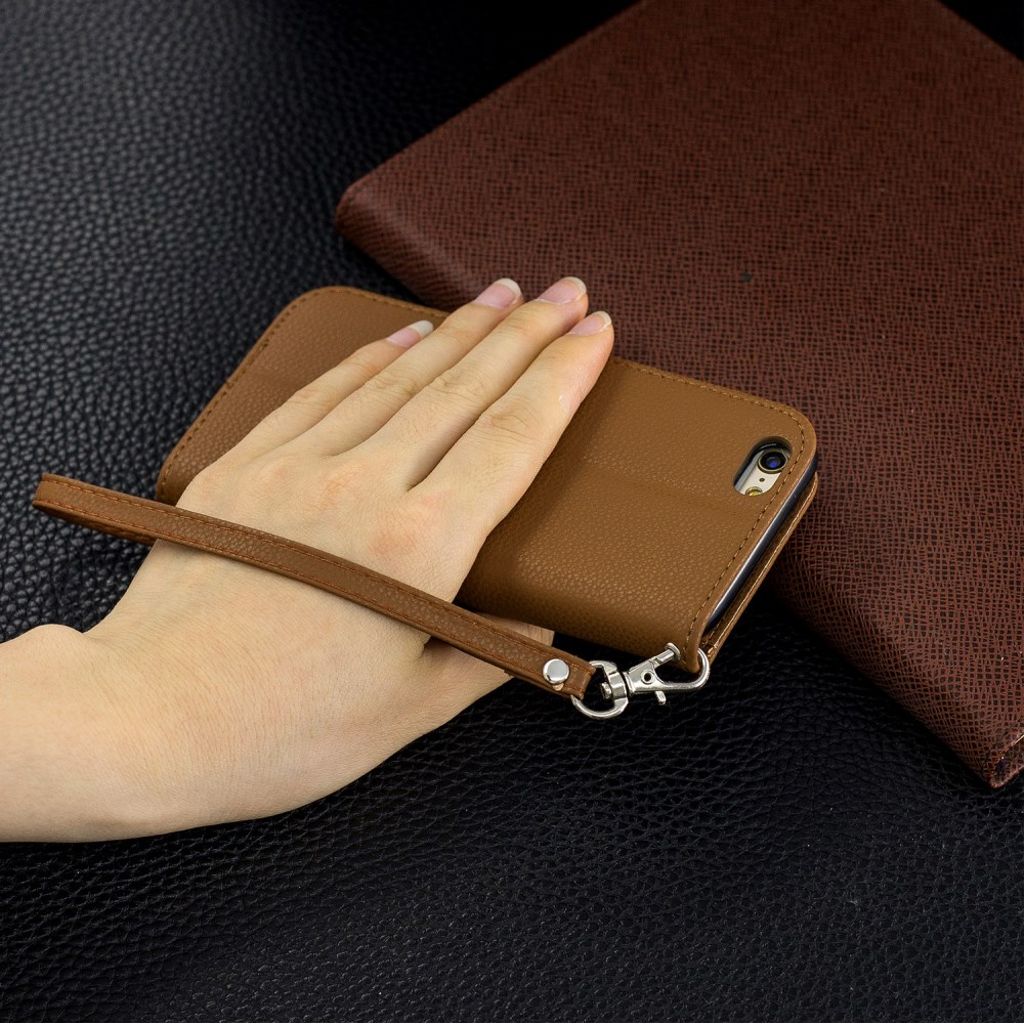 iPhone 6/6s Plånboksfodral med Kortfack - Brun