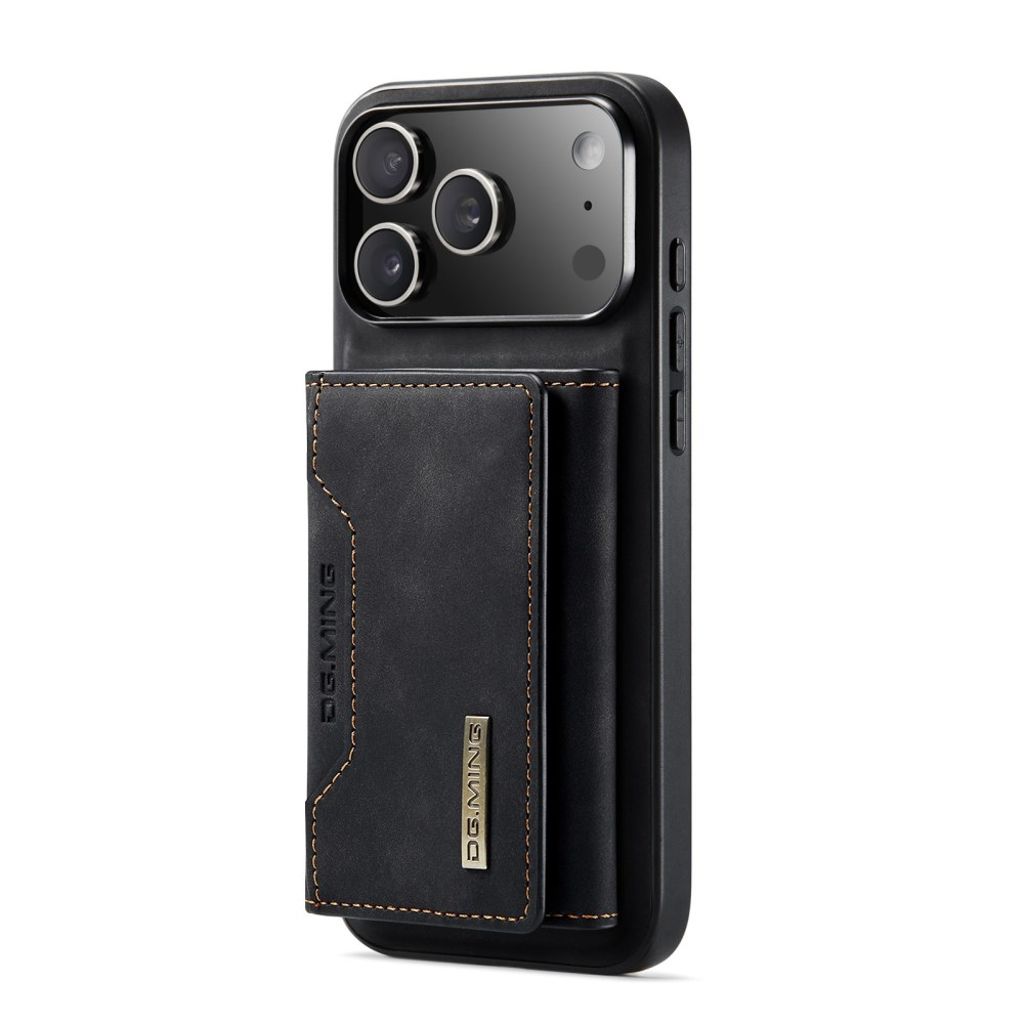 DG.MING iPhone 17 Pro Max Deksel med Lommebok - Svart
