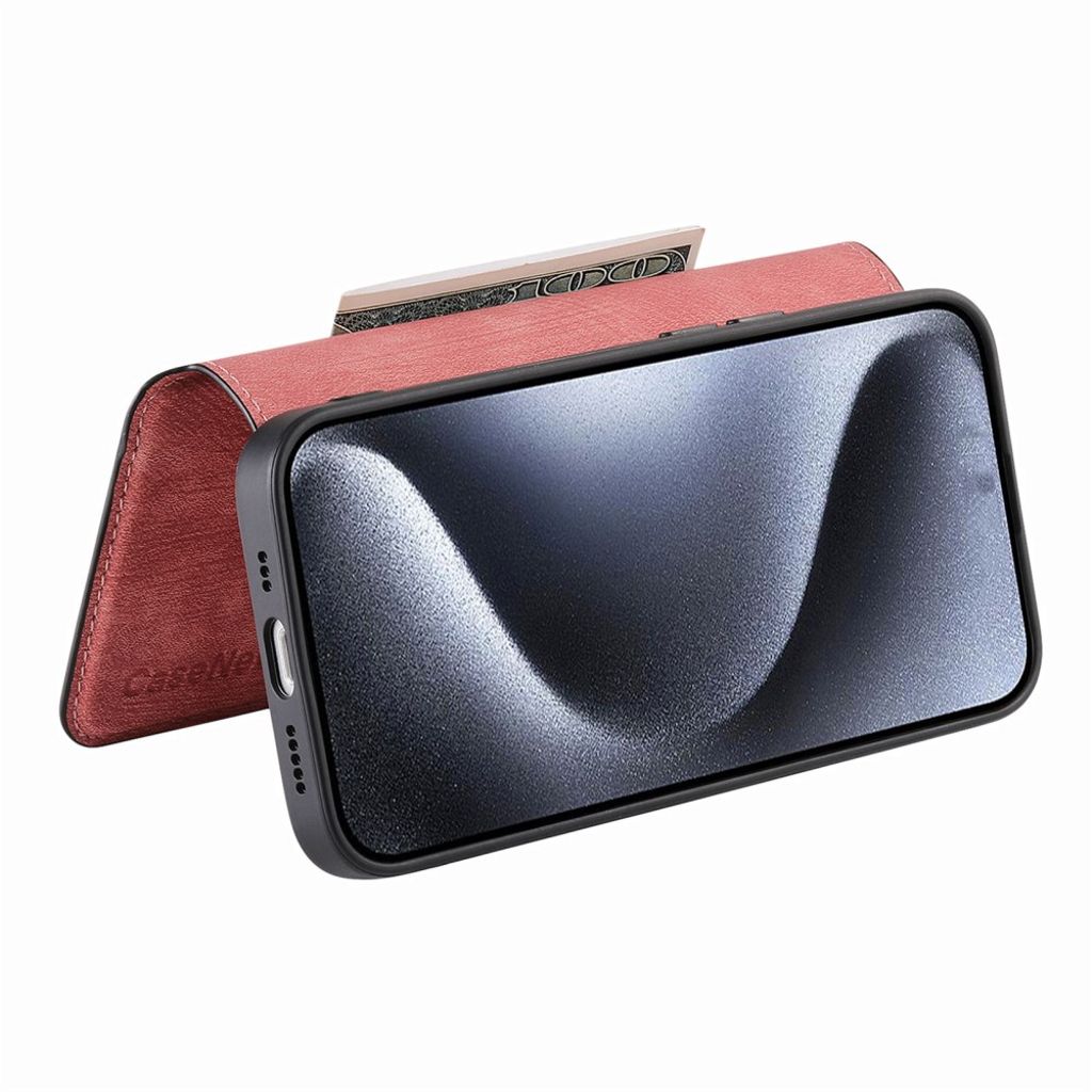 CASENEO iPhone 13 Pro Max Lompakkokotelo Irrotettava Lompakko – Vaaleanpunainen