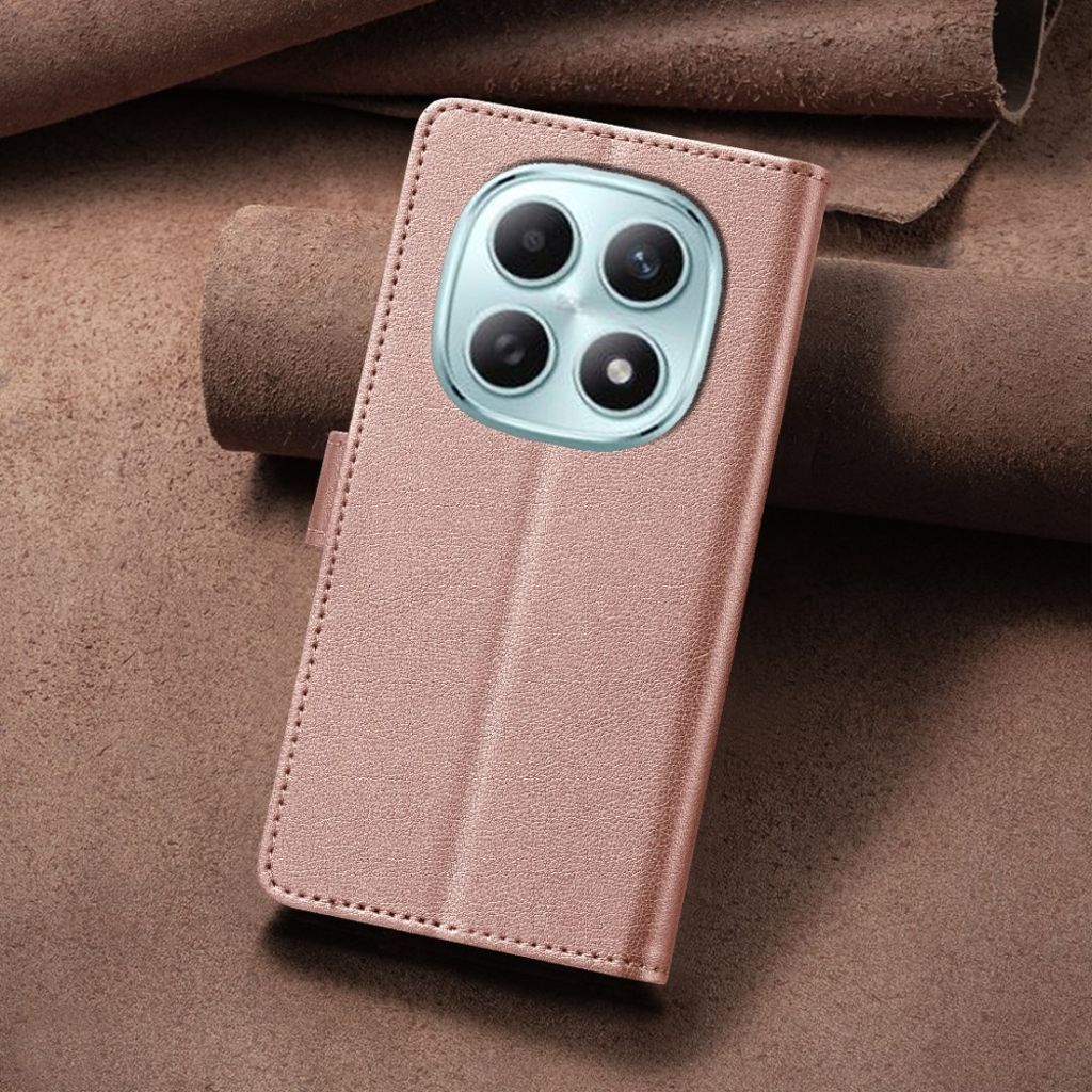 BINFEN COLOR Xiaomi Poco M8 5G/Redmi Note 15 Plånboksfodral RFID - Roséguld