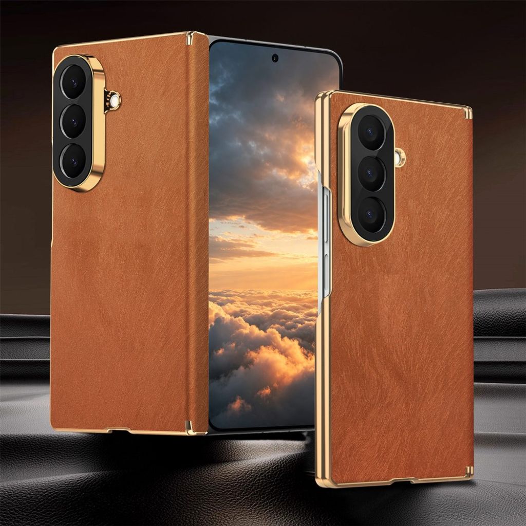 Samsung Galaxy Z Fold8 Ultra MagSafe Kuori PU-nahkaa - Ruskea