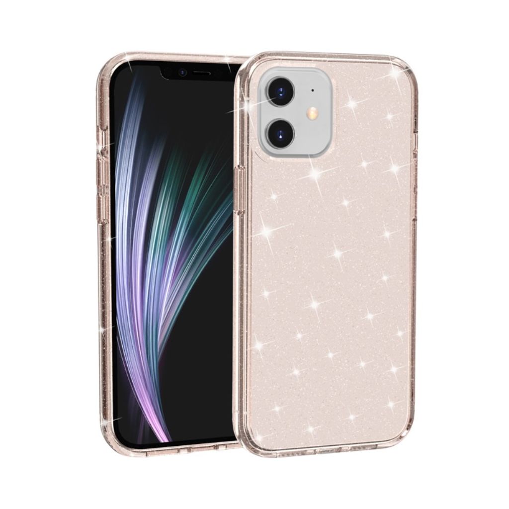 iPhone 12 Mini Cover Glitter - Guld