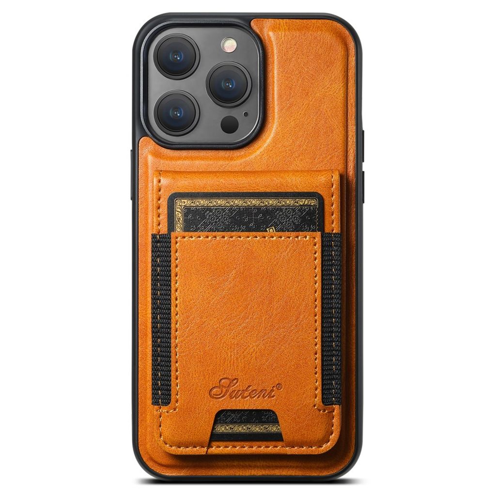 SUTENI H17 iPhone 13 Pro Max Lompakkokuori MagSafe-yhteensopiva – Khaki