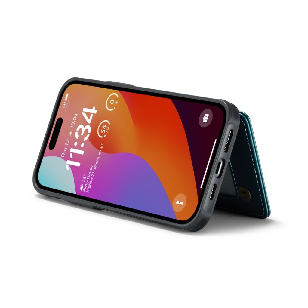 CASEME iPhone 16 Pro Max Plånboksskal RFID-blockerande – Grön