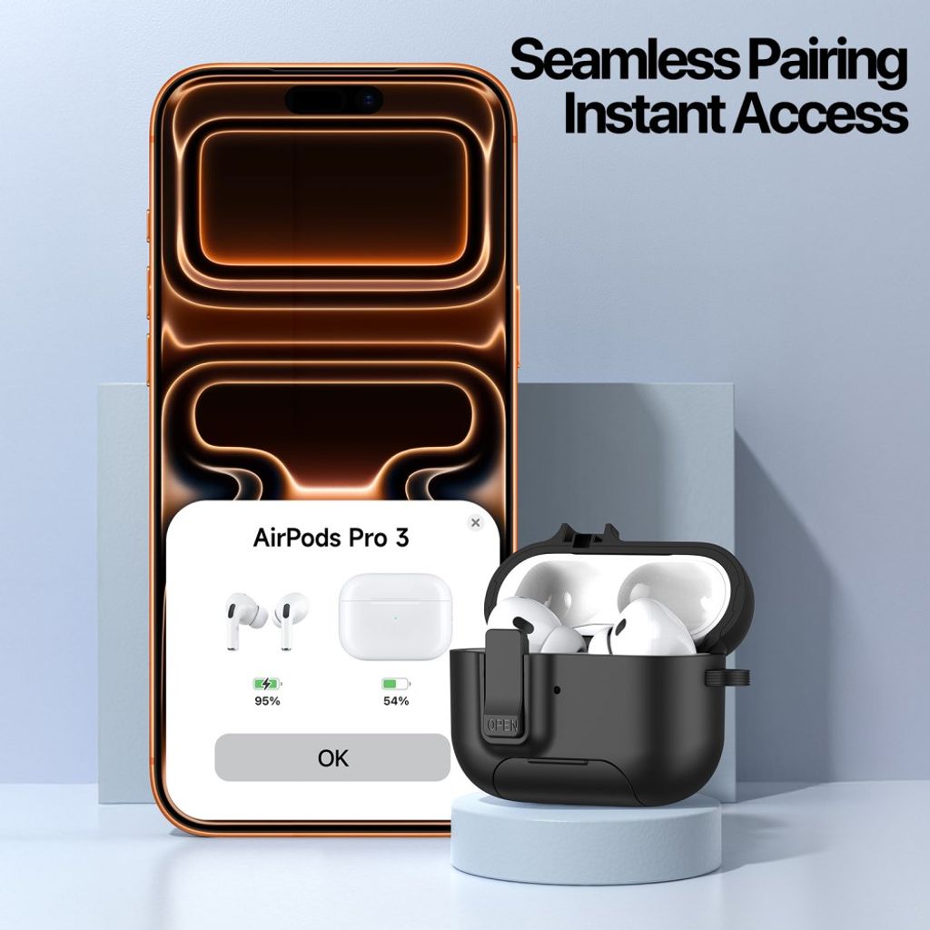 DUX DUCIS AirPods Pro 3 hodetelefondeksel MagSafe og stativ – hvit