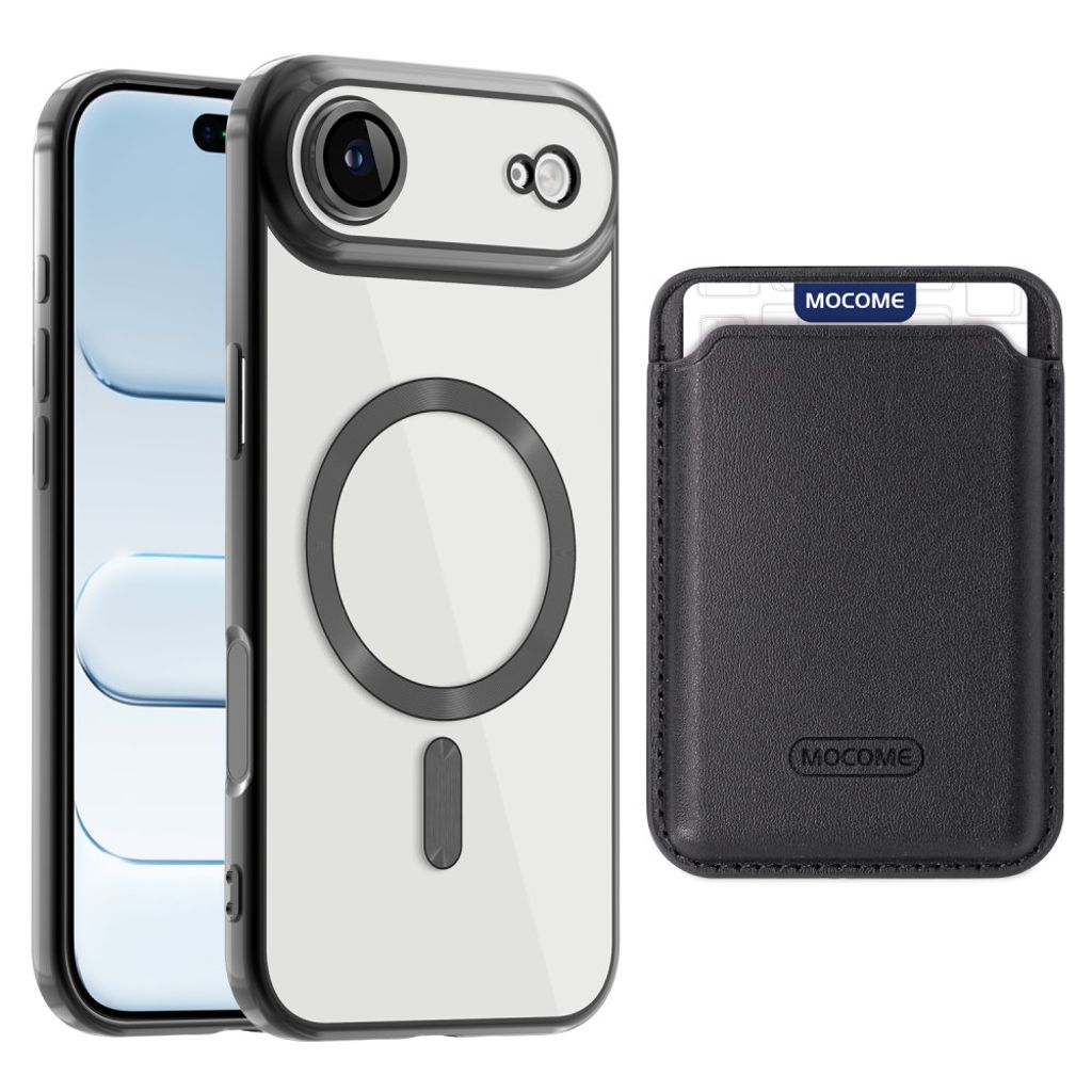 iPhone Air MagSafe-kuori Irrotettavalla Kortin Haltijalla - Musta