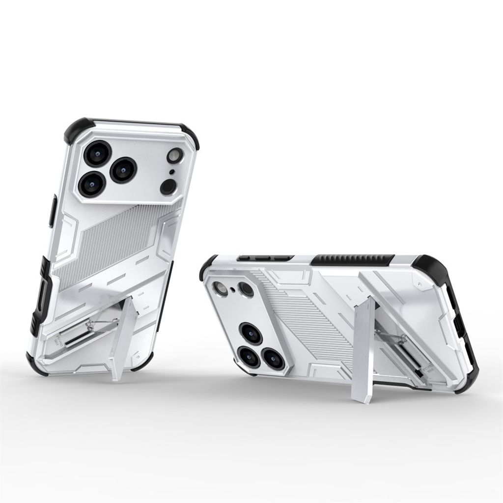 iPhone 17 Pro Max Deksel med Stativ - Hvit
