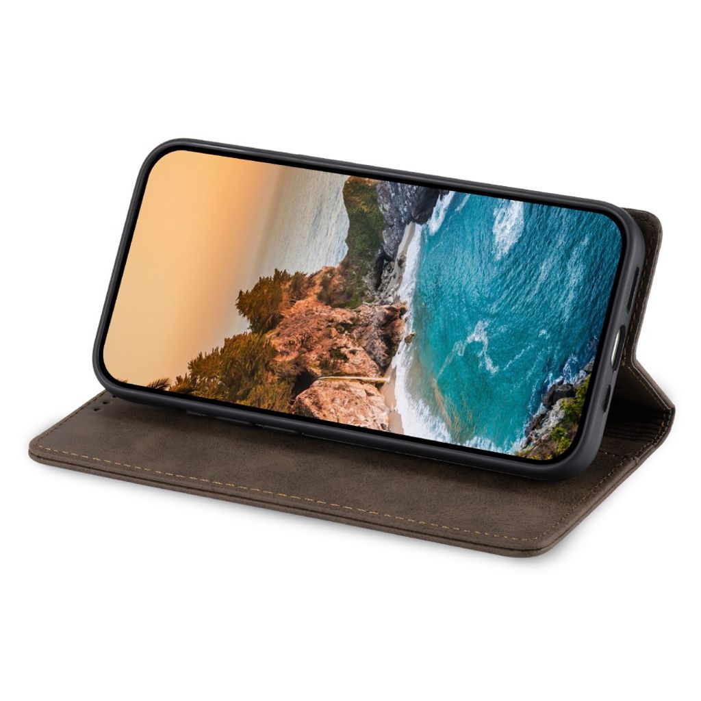 Google Pixel 11 / 11 Pro Plånboksfodral i PU-läder - Brun