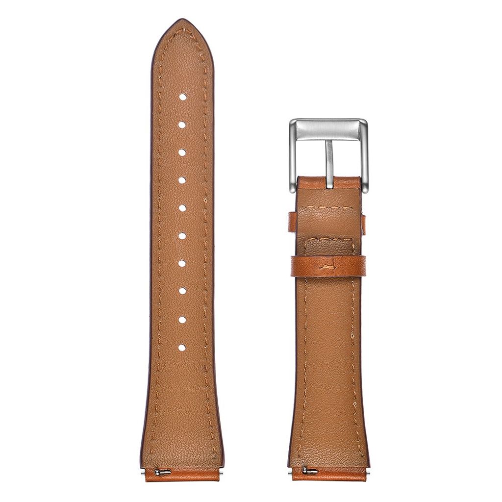 Garmin Vivoactive 4S/3S/Huawei TalkBand B5 ja muut. Kellon ranneke aitoa nahkaa – ruskea