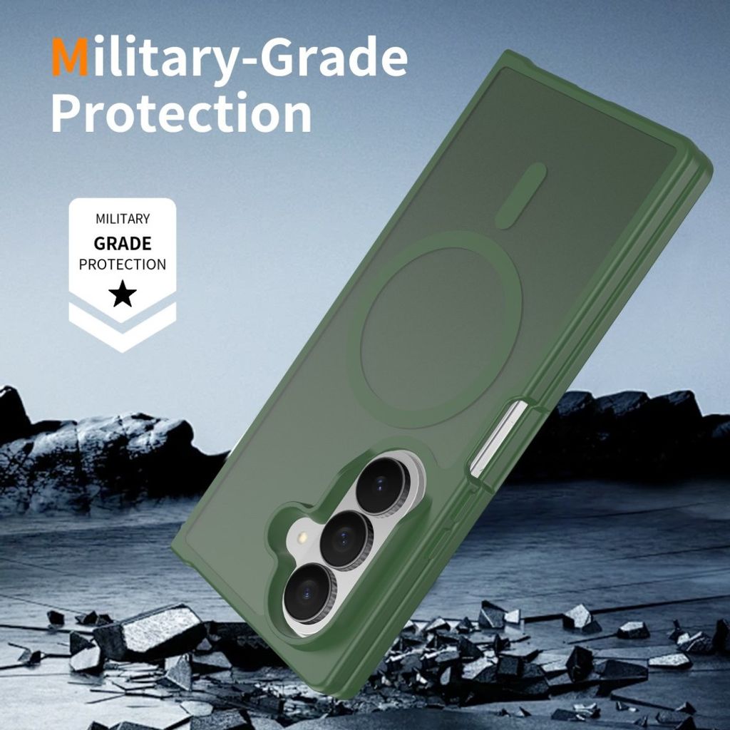 Samsung Galaxy Z Fold8 Ultra MagSafe cover med akrylbagside - Grøn