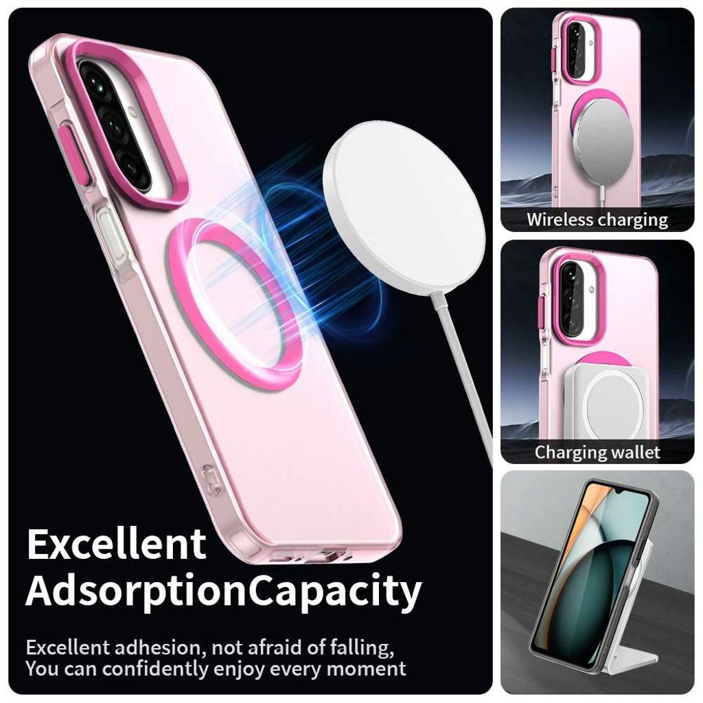 Samsung Galaxy A17 5G / A16 5G / A16 4G Cover med MagSafe - Rød
