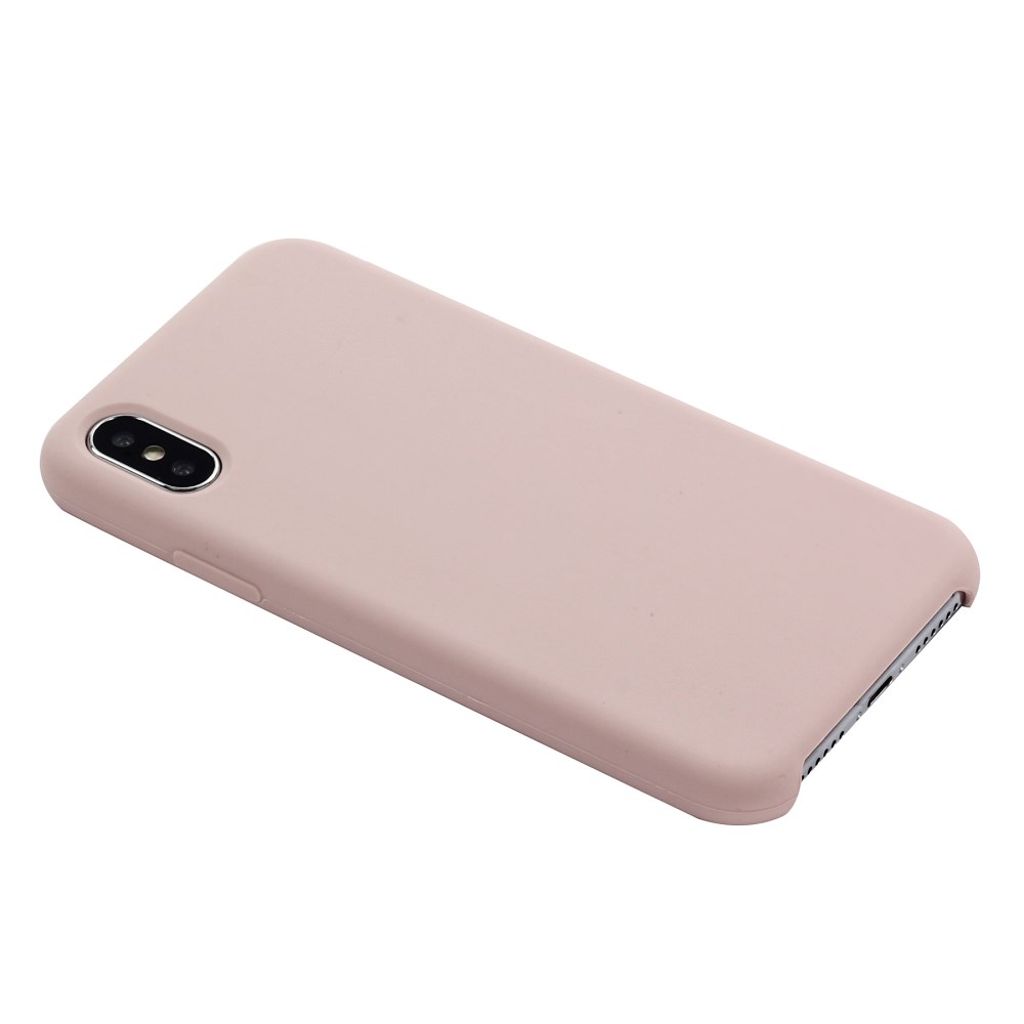 iPhone XS Max Liquid Silicone Cover – Lyserød
