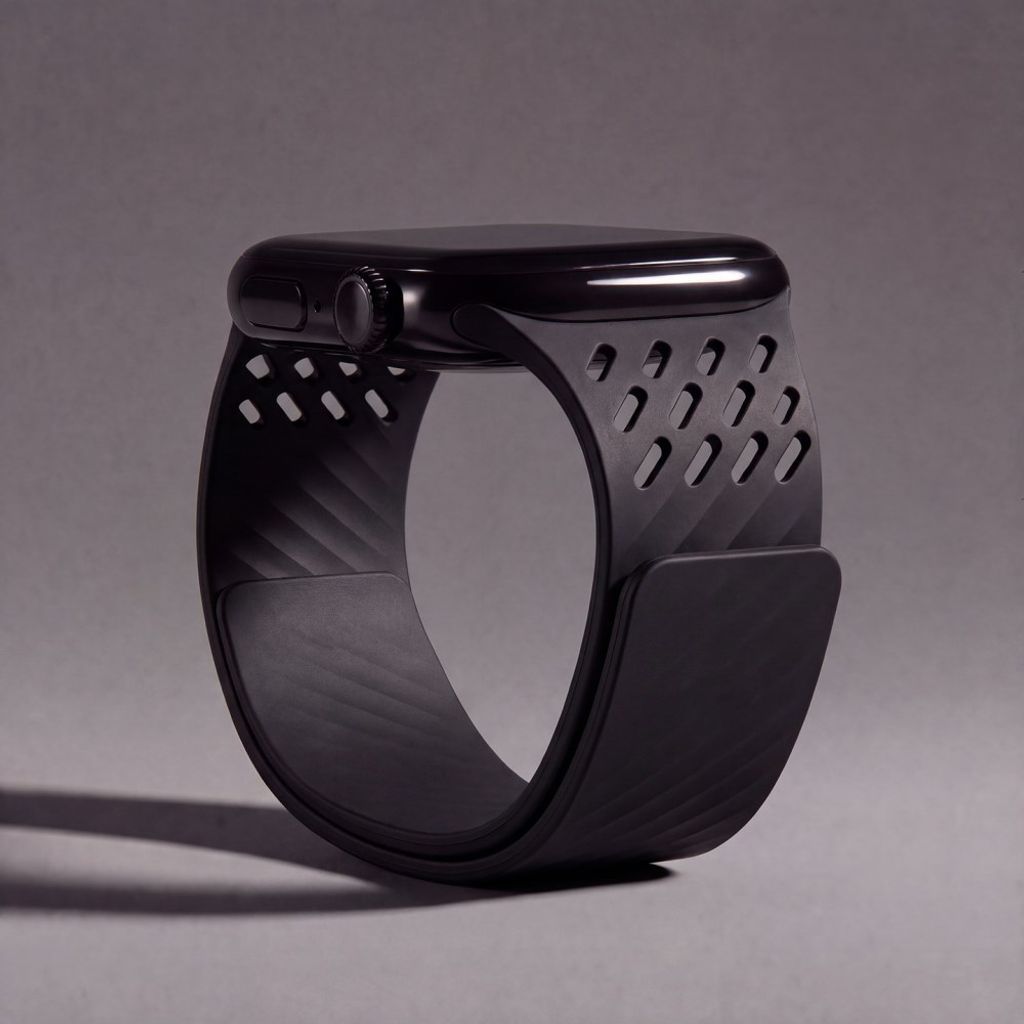 Apple Watch 42 / 41/ 40 / 38mm Klockarmband i Silikon - Svart