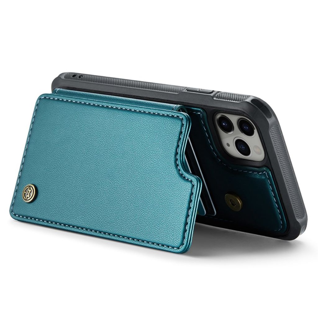 CASEME iPhone 11 Pro Cover med 5 Kortplads - Grøn