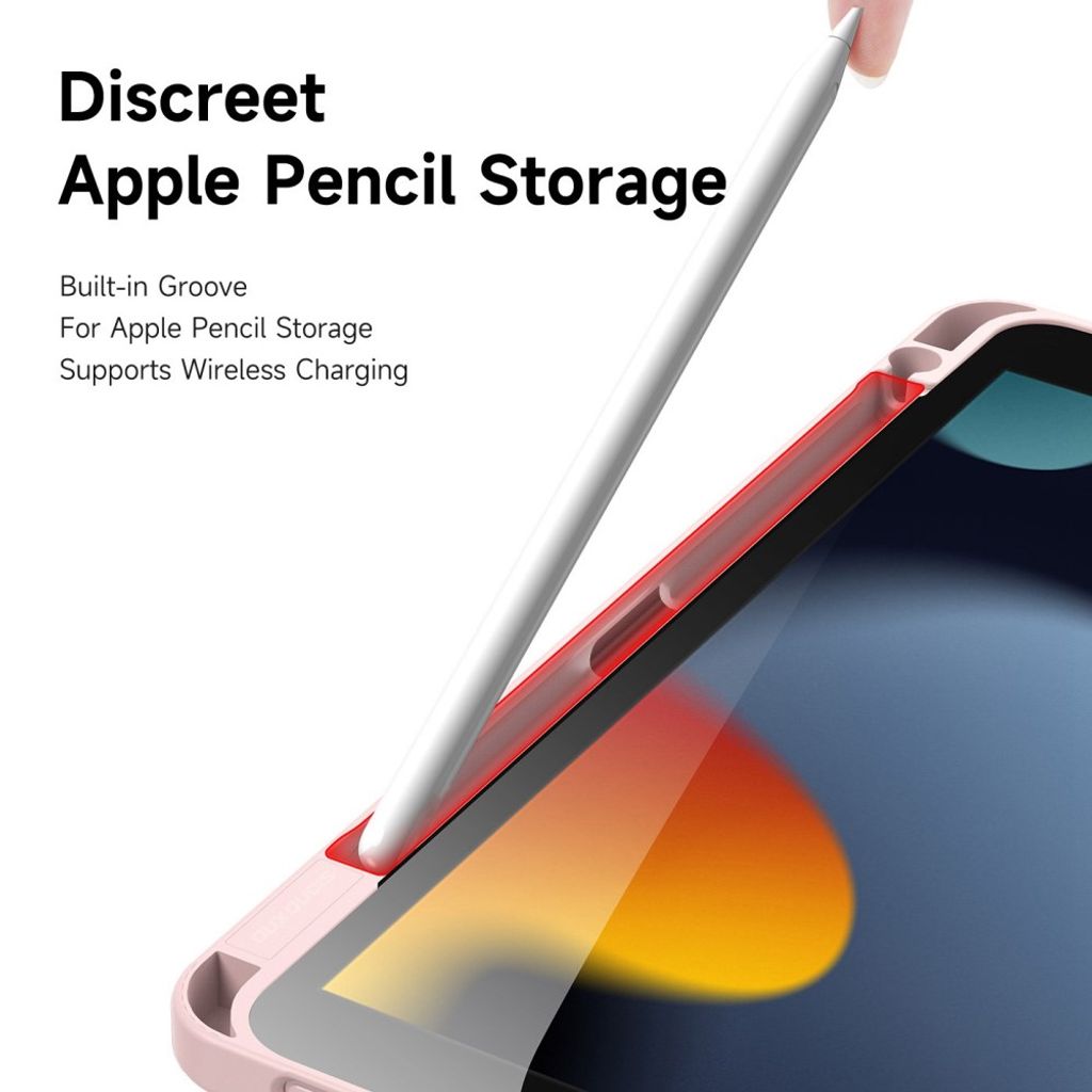 Dux Ducis iPad A16 11" 2025/10.9" 2024 Flip cover med aftagelig beskyttelse/standfunktion - Lyserød