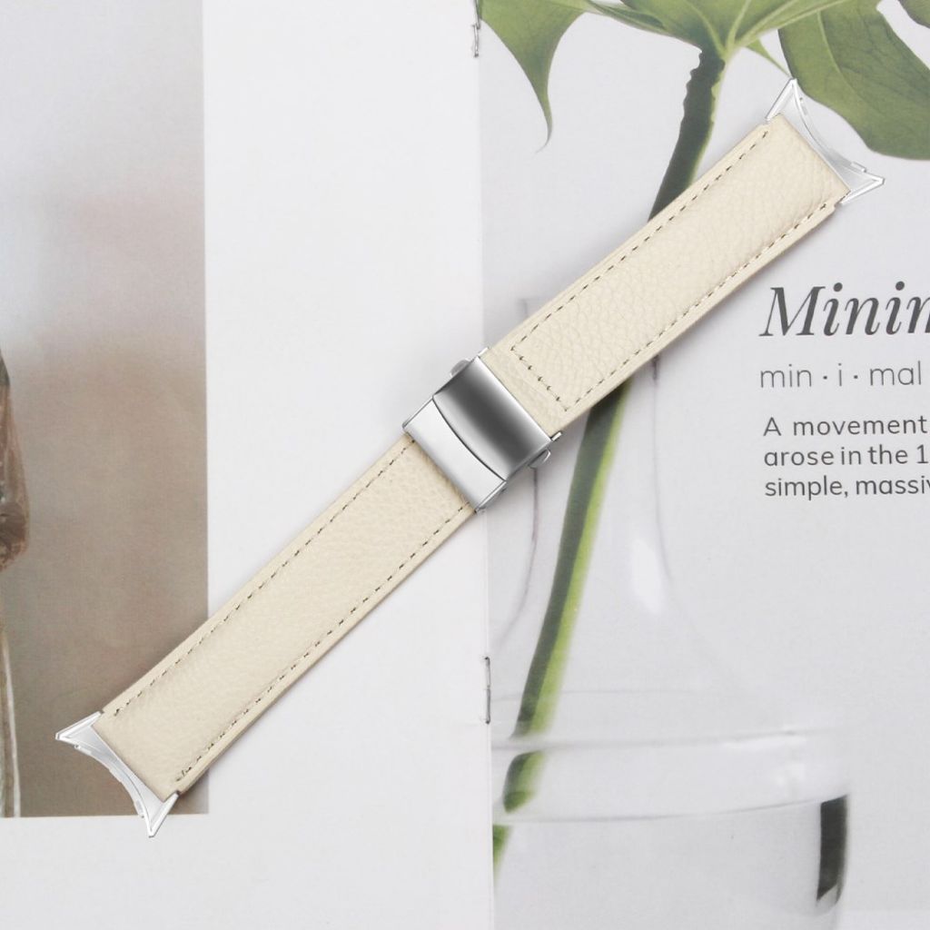 Google Pixel Watch 4 41 mm jne. kellonranneke nahkaa - beige