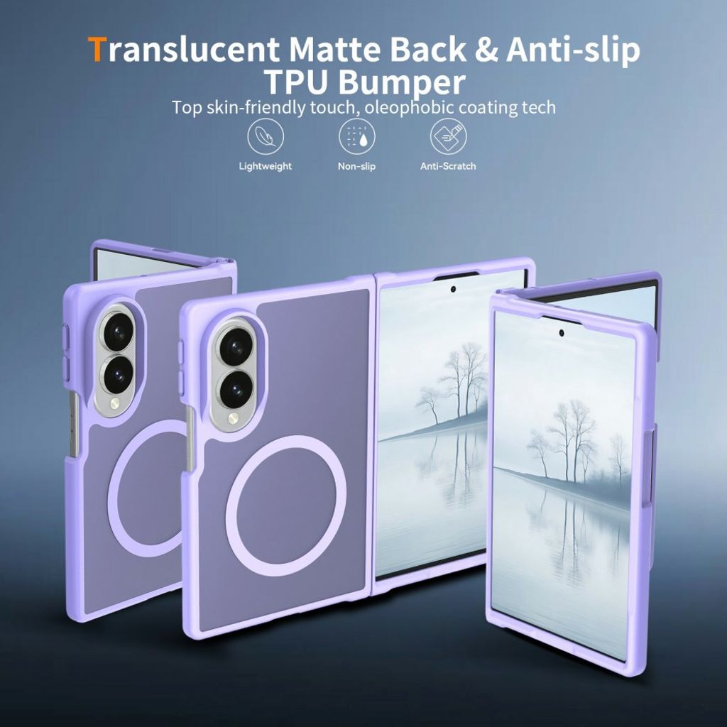 Samsung Galaxy Z Fold8 MagSafe cover med akrylbagside - Lilla