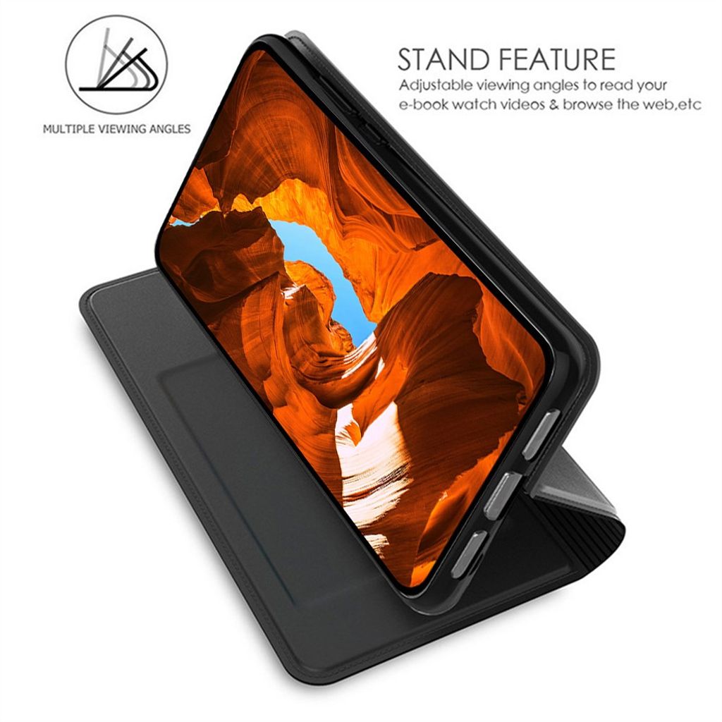 Motorola Edge 70 5G Plånboksfodral PU-läder Stativ Korthållare – Svart