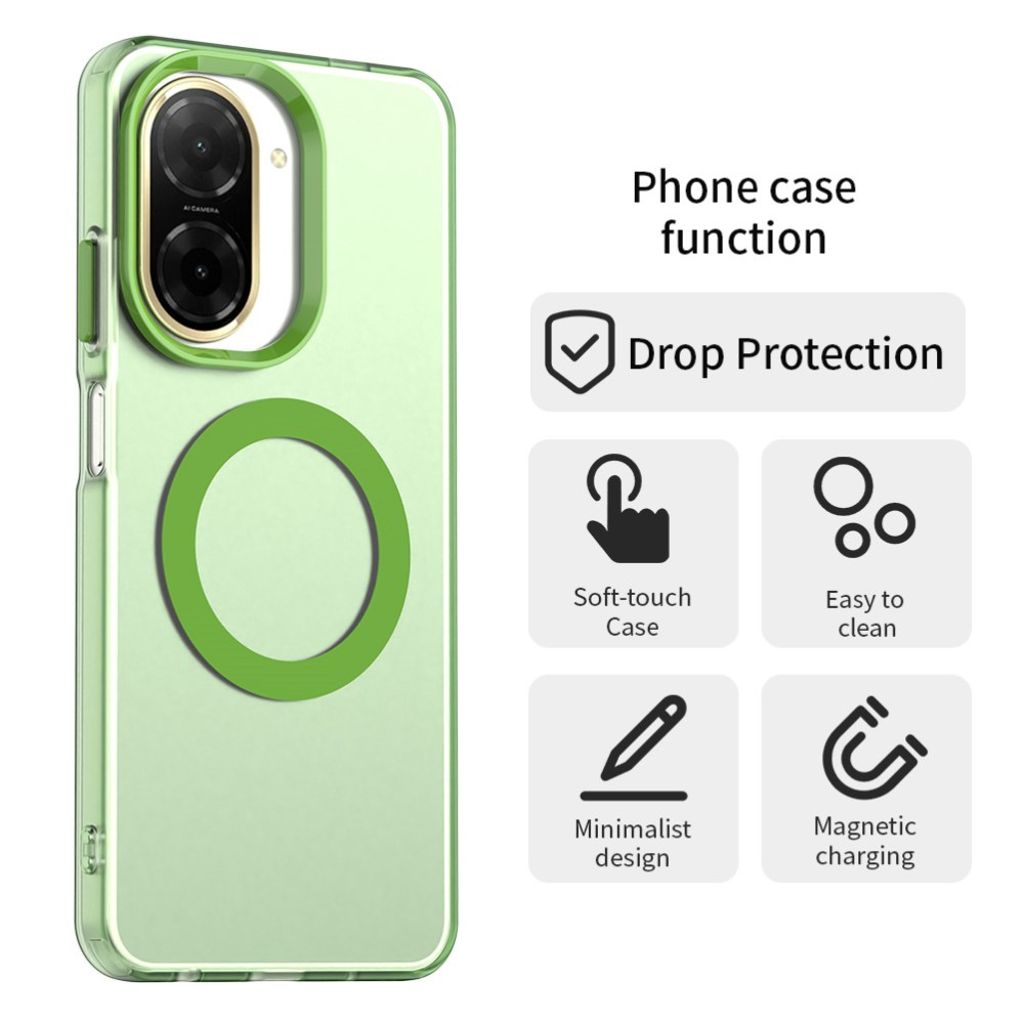 Xiaomi Redmi A5 4G Hybrid MagSafe-kompatibelt Deksel - Grønn