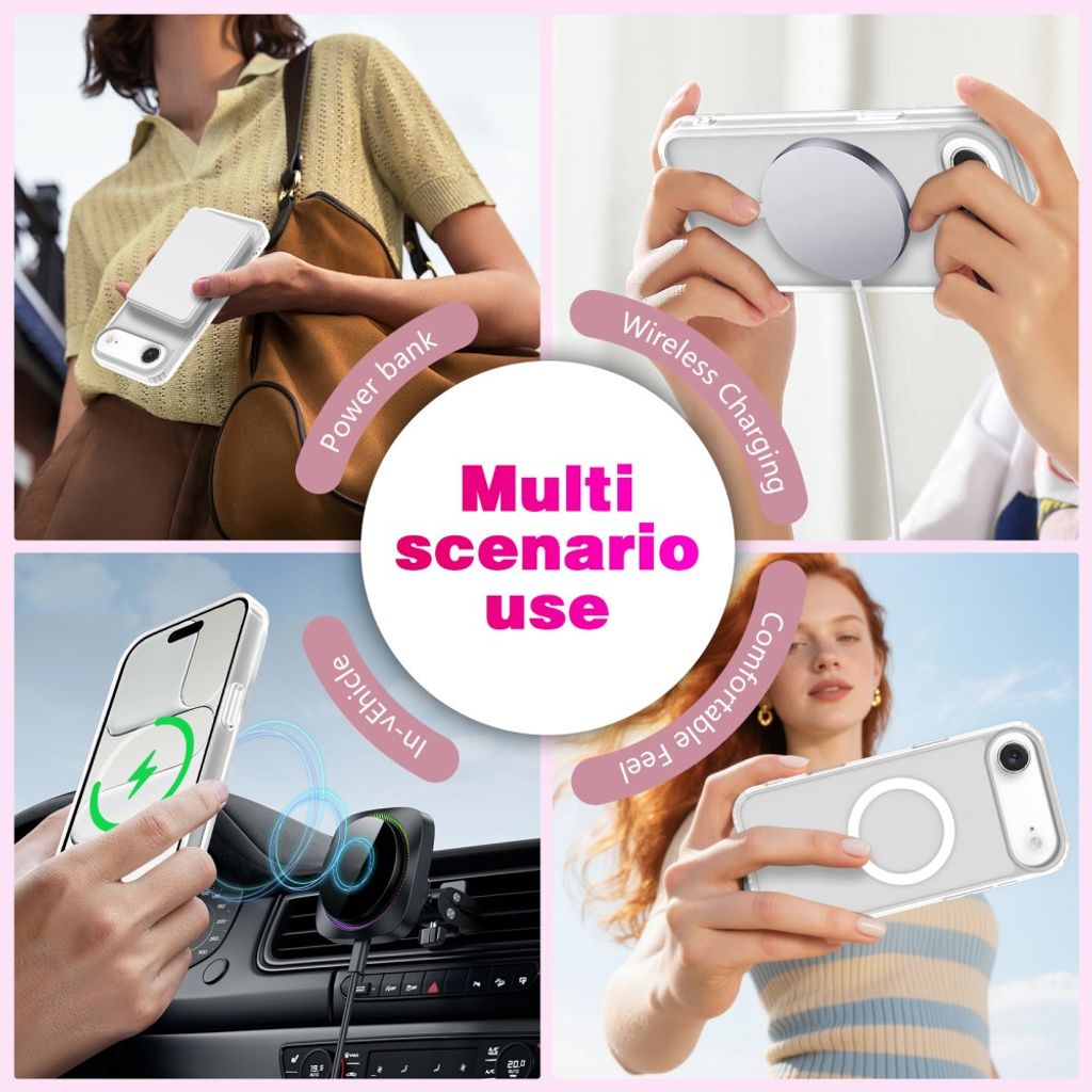 iPhone Air MagSafe Kuori Iskunkestävä - Valkoinen