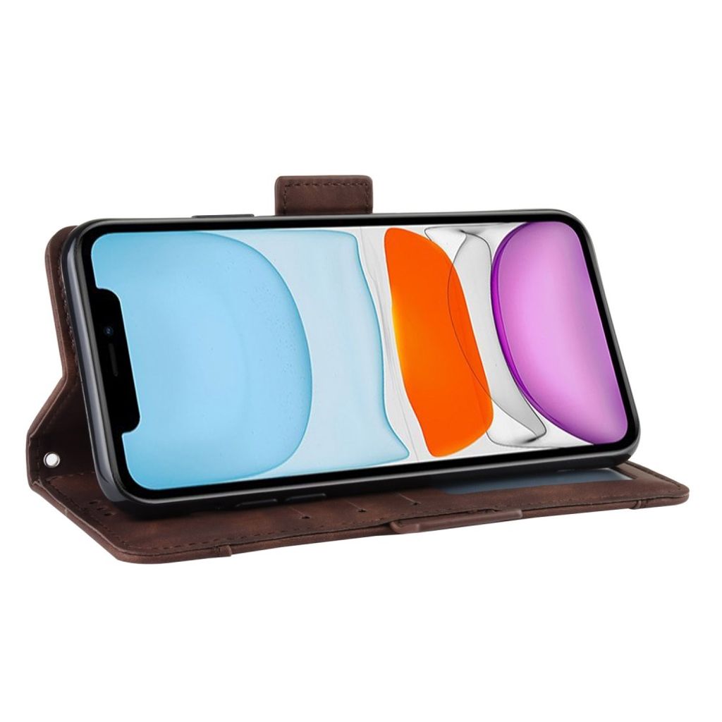 iPhone 12 Pro Etui med Kortplads - Brun