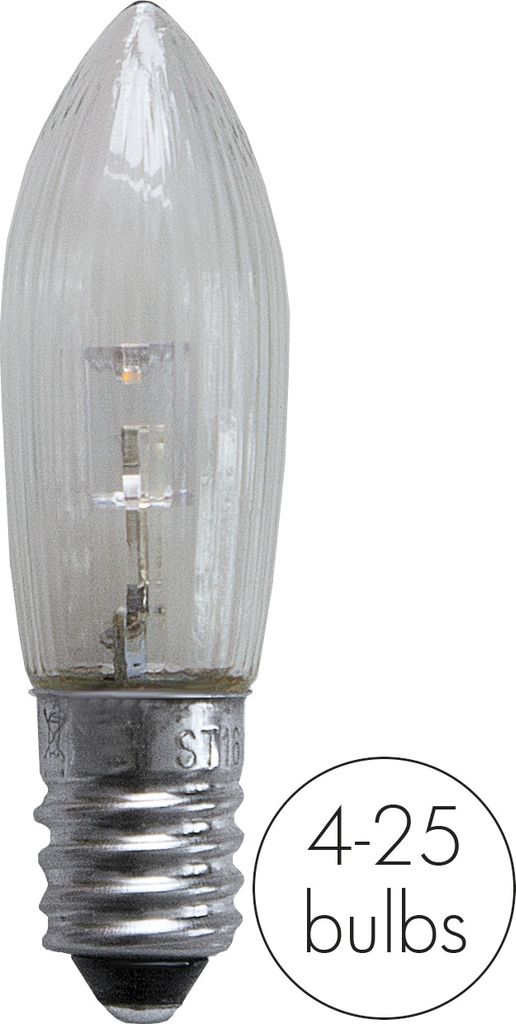 3-pack lampa till adventsljusstake LED E10 10-55V 