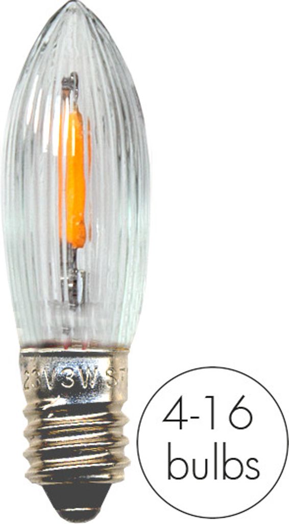 7-pack lampa till adventsljusstake LED E10 14-55V