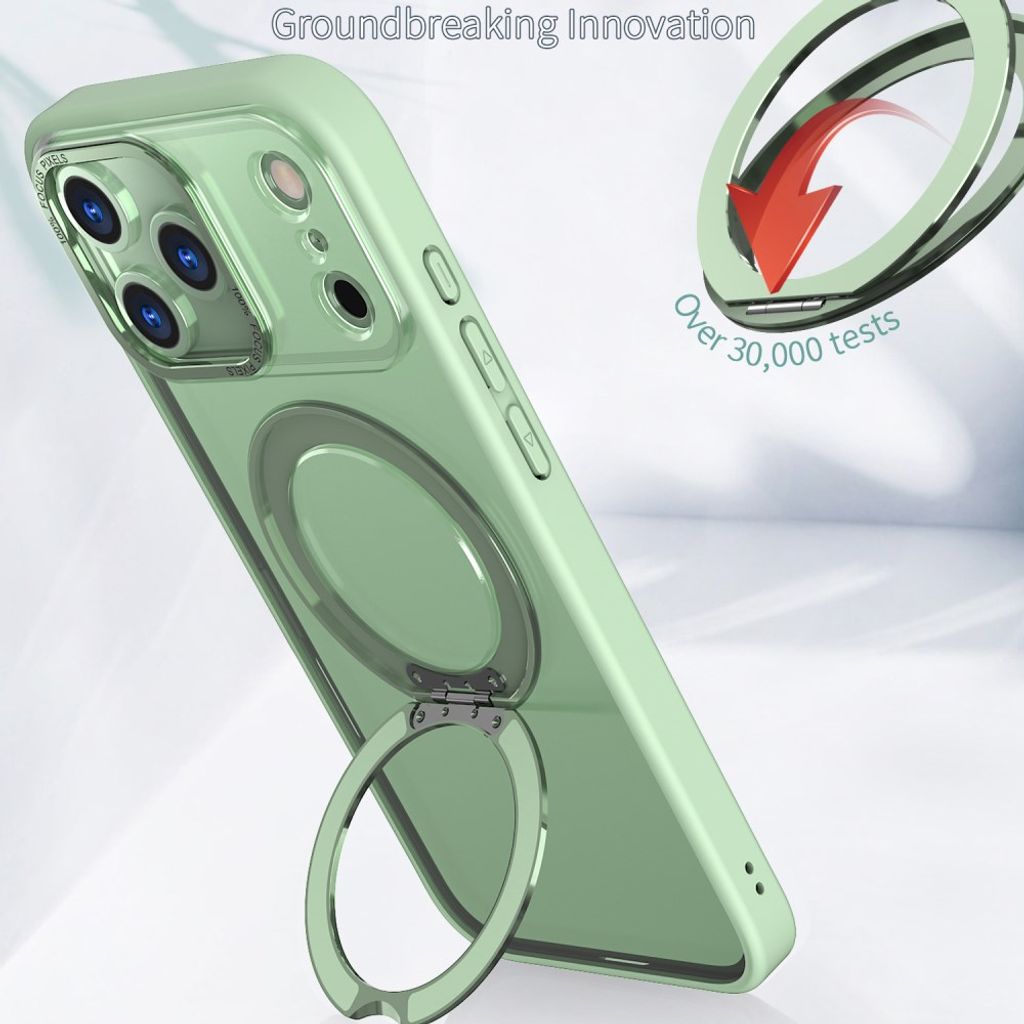 iPhone 18 Pro Max/17 Pro Max MagSafe-deksel med støtte – grønn