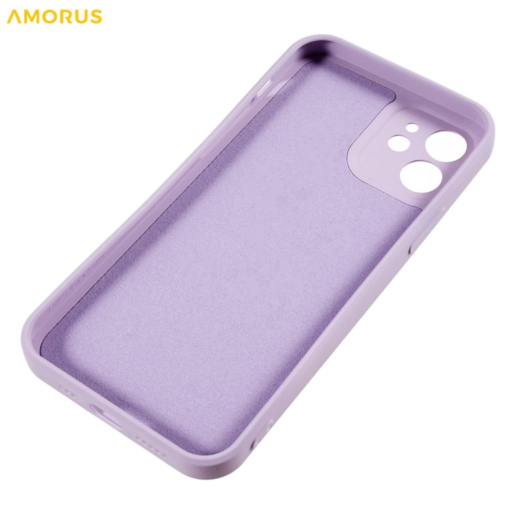 AMORUS iPhone 12 TPU Skal - Lila