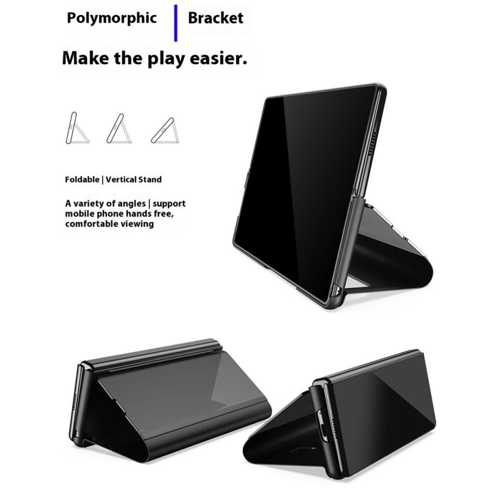 Samsung Galaxy Z Fold7 5G-skal med genomskinlig vy - Svart