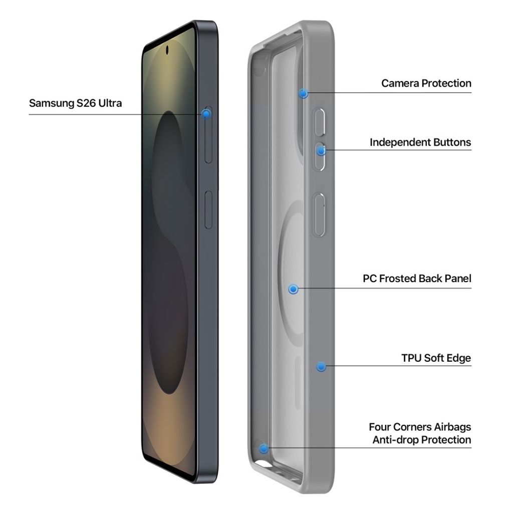 DUX DUCIS Samsung Galaxy S26 Ultra MagSafe Skal - Grå