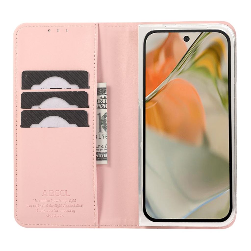ABEEL Google Pixel 9 Pro Fold 5G Plånboksfodral - Rosa