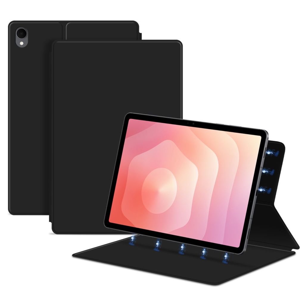 Samsung Galaxy Tab S11 Kotelo Jalustalla, Magneettinen – Musta