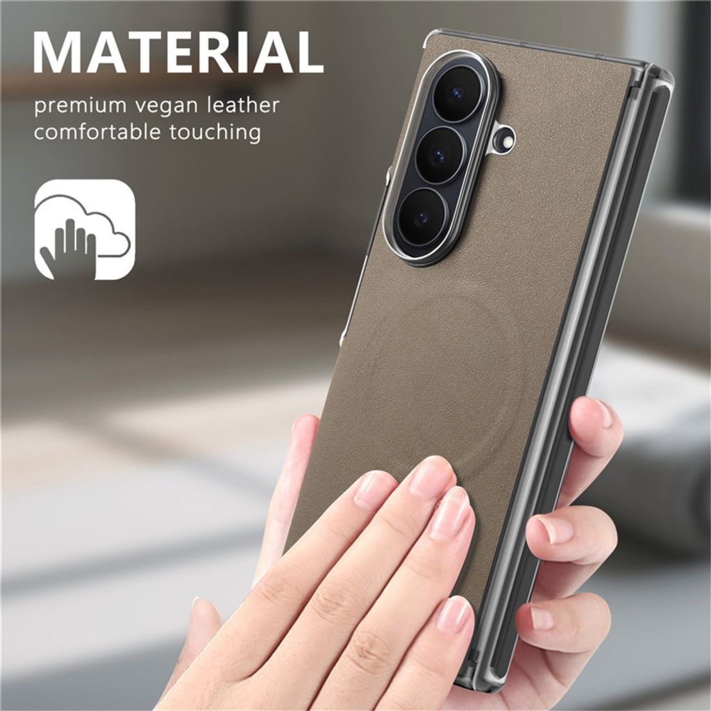 Samsung Galaxy Z Fold8 Ultra MagSafe Kuori - Tummanruskea