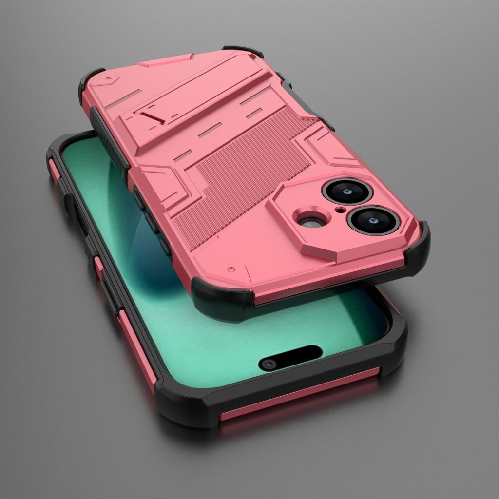 iPhone 17 Skal med Stativ - Rosa