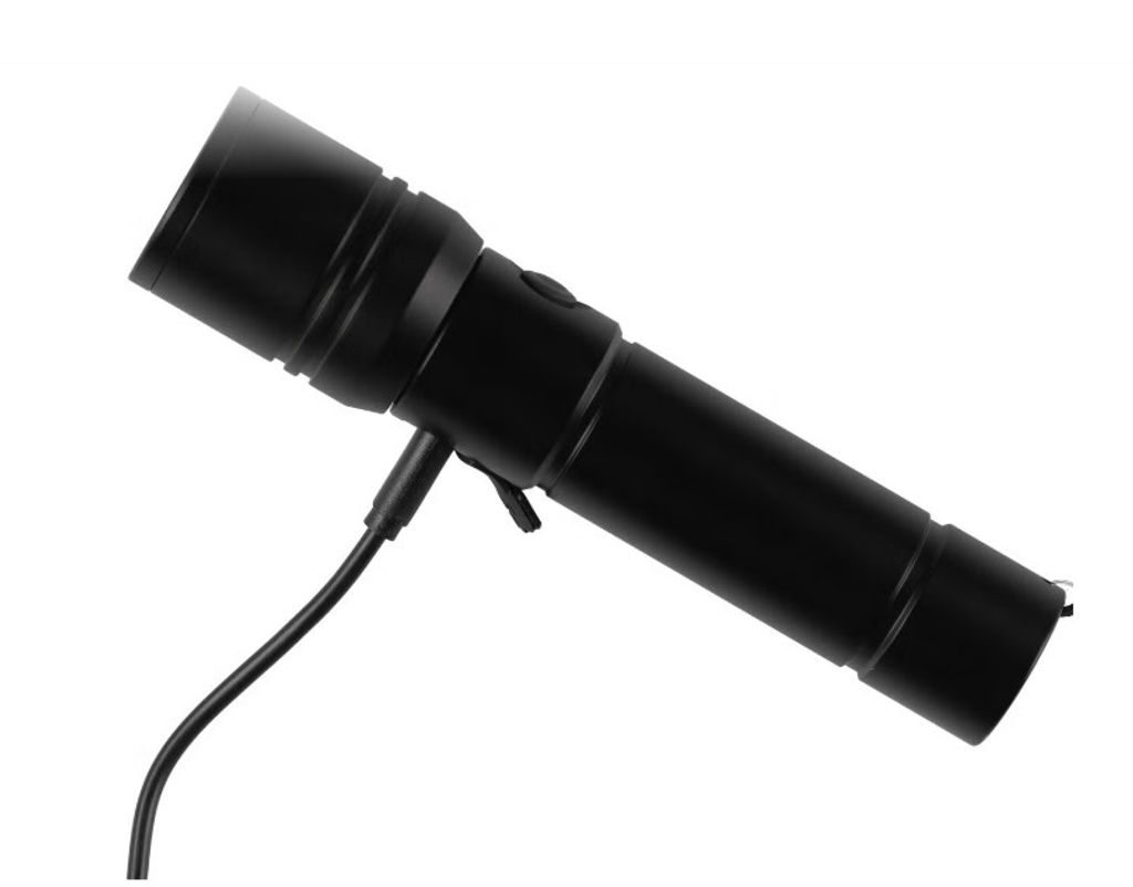 Asaklitt Genopladelig LED Lommelygte 400 lm IP44 Sort