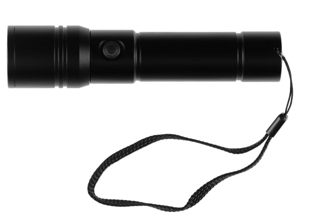 Asaklitt Genopladelig LED Lommelygte 400 lm IP44 Sort