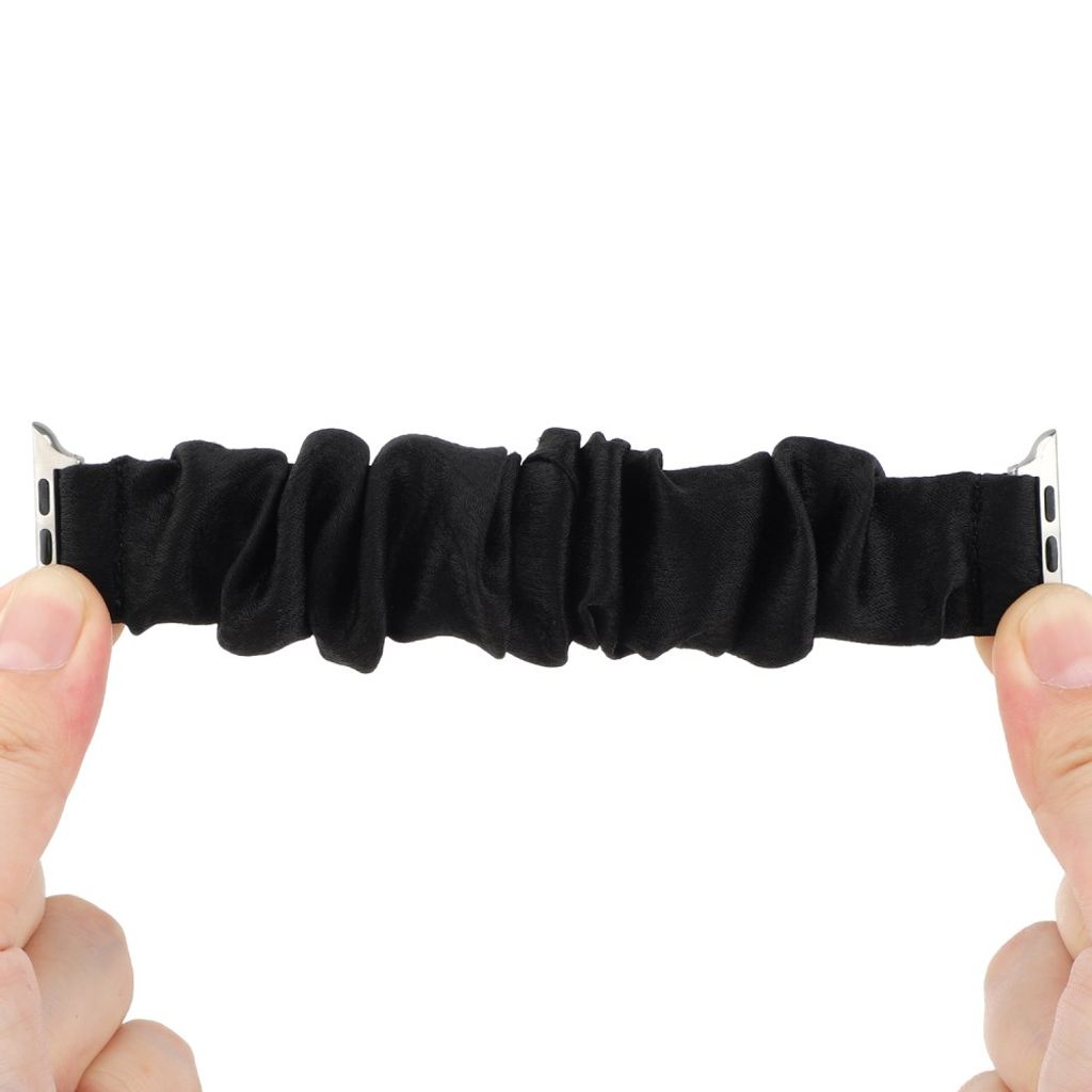 Apple Watch 38/40/41/42mm Urrem Scrunchie – Sort