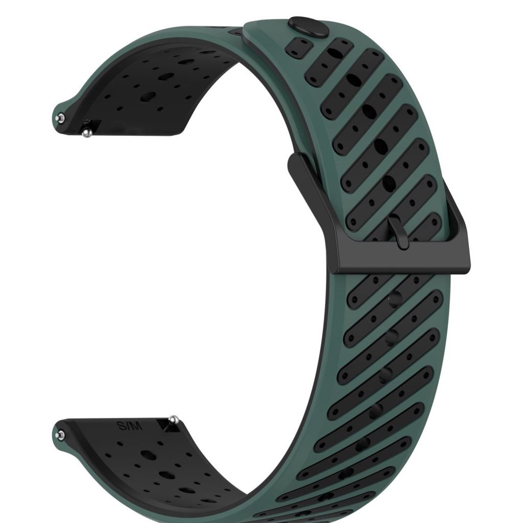 Garmin Forerunner 70/170/170 Music Silikone Urrem - Grøn/Sort