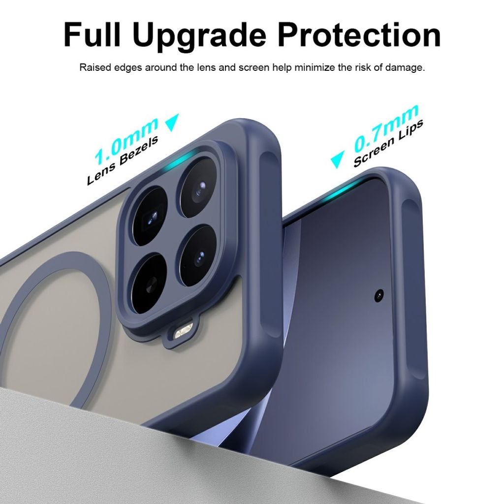 Xiaomi 17T Pro MagSafe-yhteensopiva Kuori Anti-Drop PC+TPU – Sininen