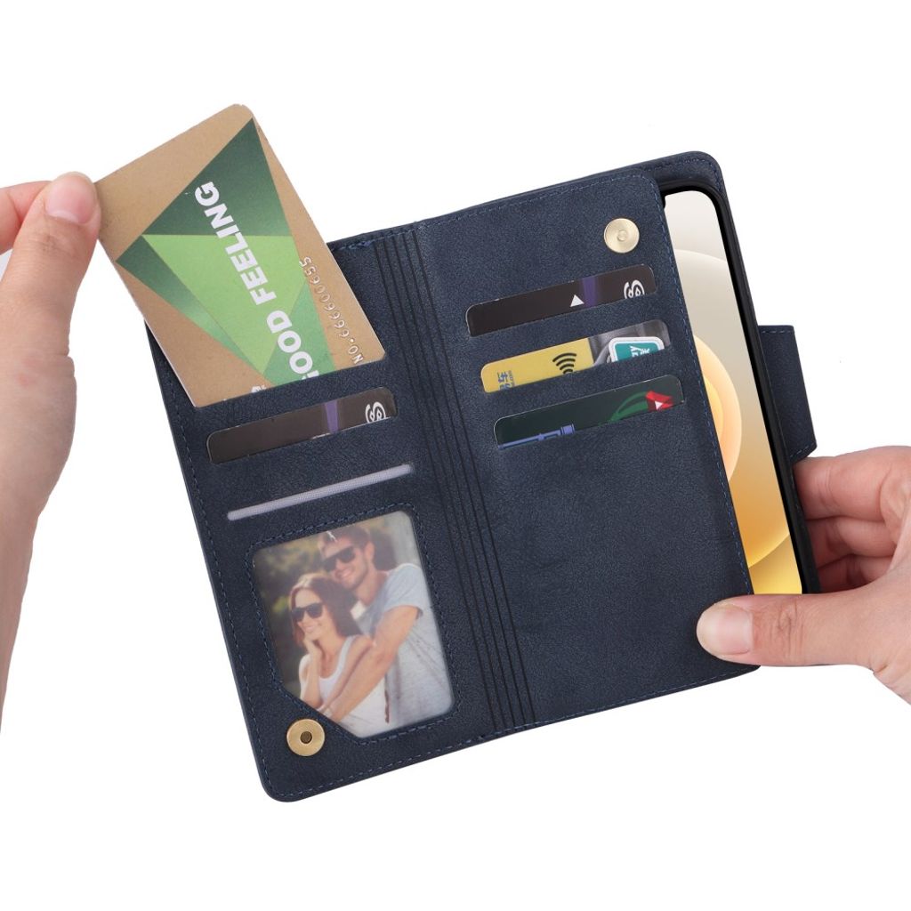 iPhone 12 Mini Kotelo Jalusta - Sininen