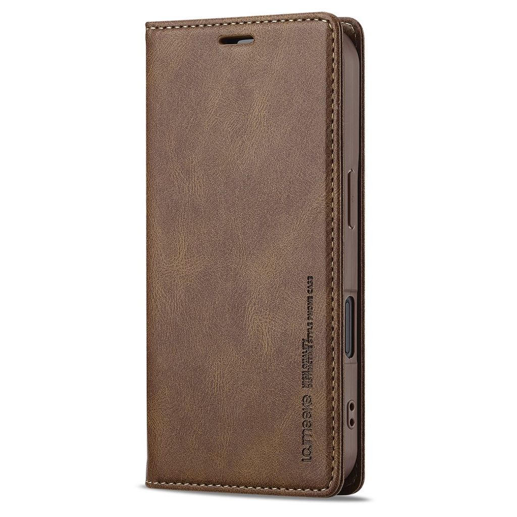 LC.IMEEKE iPhone 16 Plus Wallet Cover - Brown