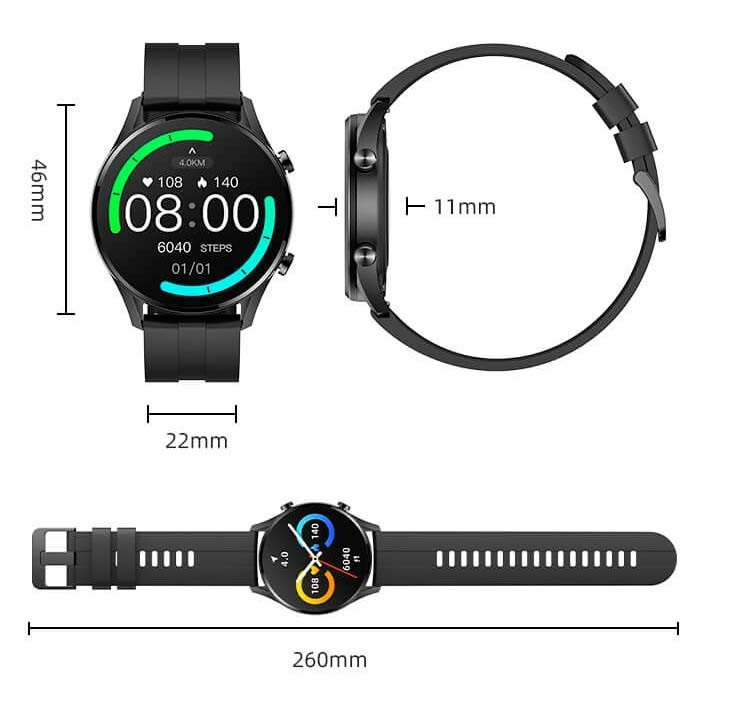 Xiaomi Imilab W12 Smartwatch - Svart - Teknikdelar.se