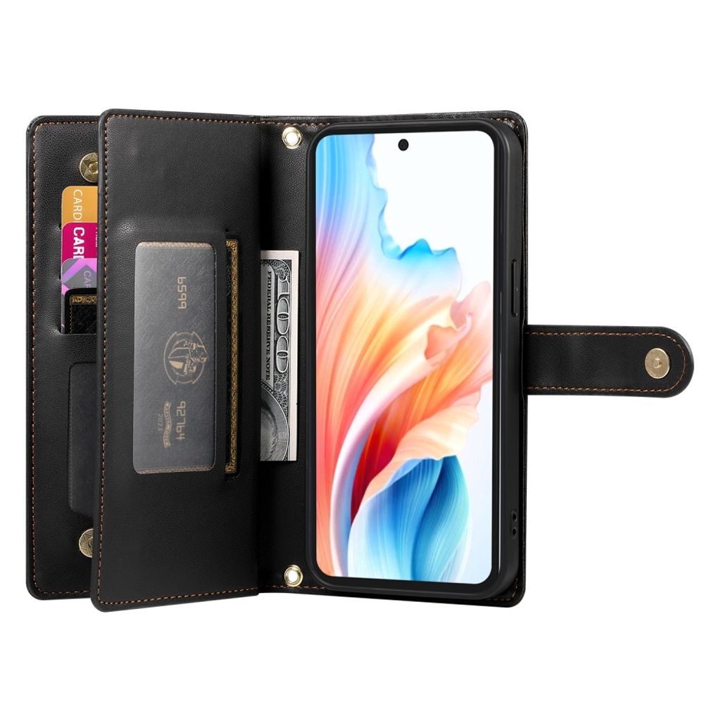 Samsung Galaxy A27 5G Lompakkokotelo olkahihna - Musta