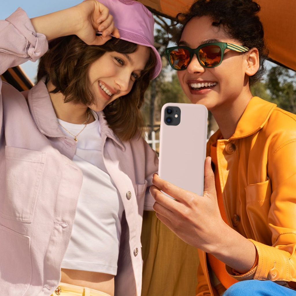 iPhone 11 Silikoni Kuori - Vaaleanpunainen