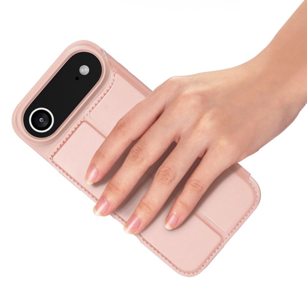 DUX DUCIS iPhone 17 Air Kotelo Jalustalla - Vaaleanpunainen
