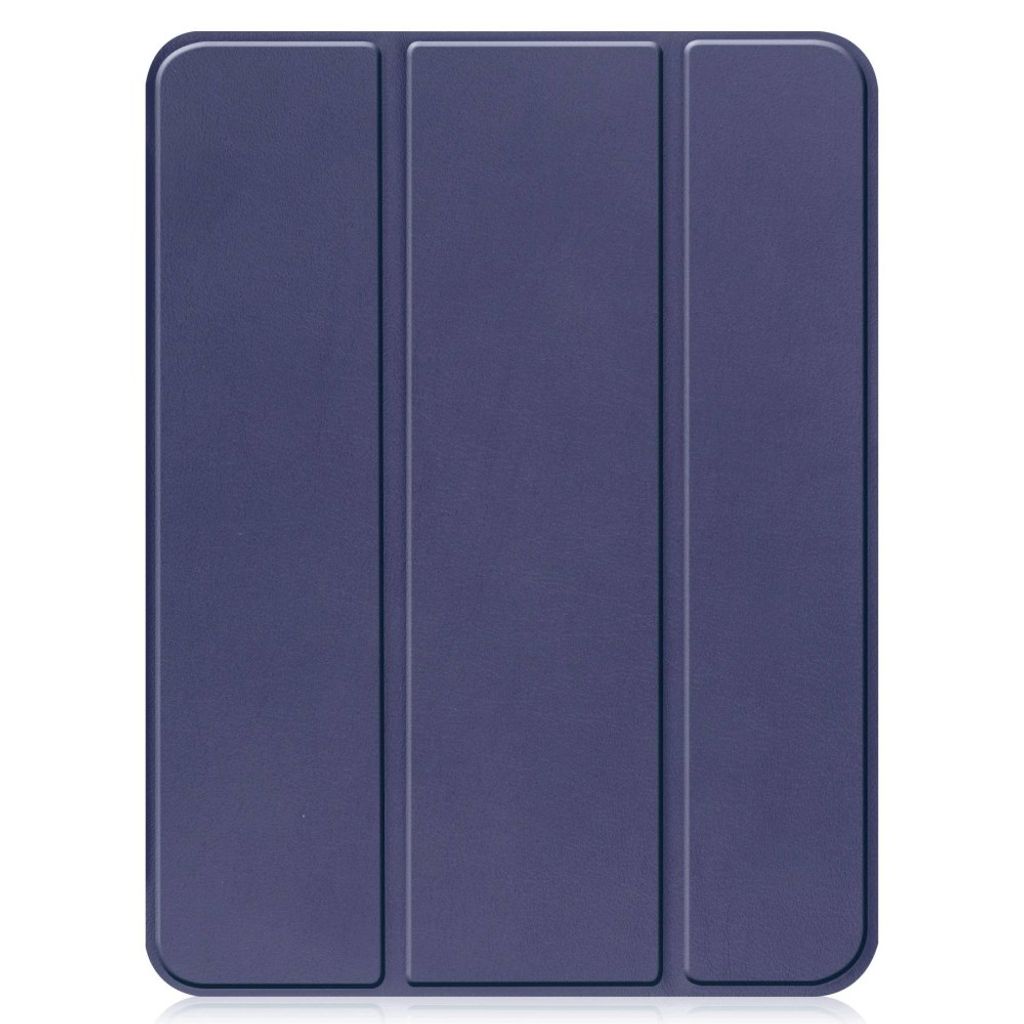 iPad A16 11" 2025/10.9" 2024 Tri-fold flip cover i PU-læder med holder til styluspen - Blå