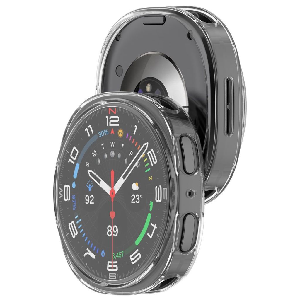 Samsung Galaxy Watch9 44mm TPU-deksel med skjermbeskytter - Gjennomsiktig